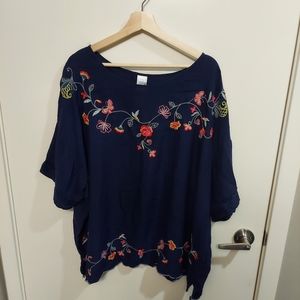 Women's Time & Tru Size 22 Flower Blouse